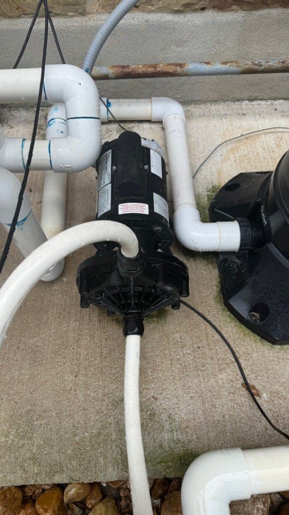 Leander — booster pump replacement — before