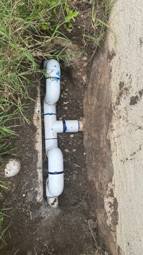 Diver performing underwater pool leak inspection in Central Texas