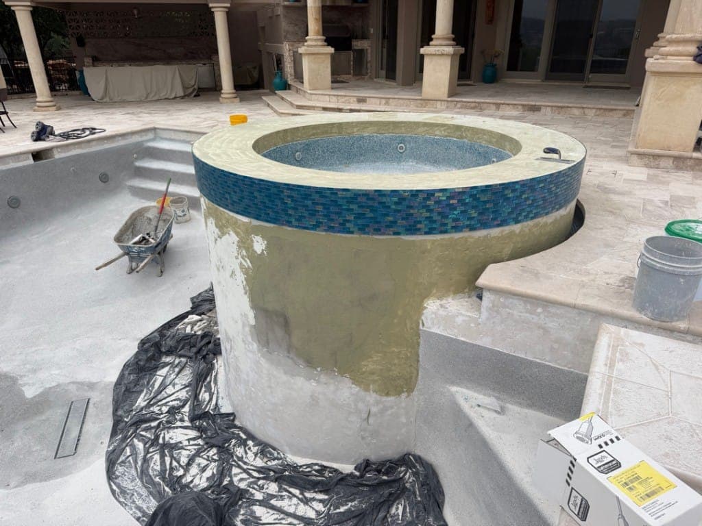 Lago Vista pool renovation — during